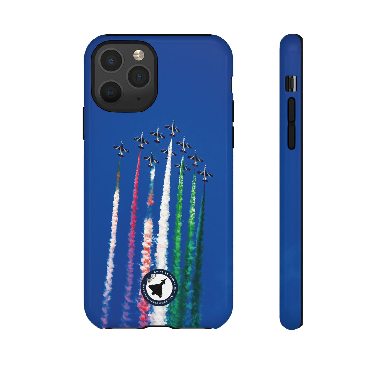 Frecce Tricolori formation trailing tricolour smoke aviation photo iPhone tough phone case – view 11