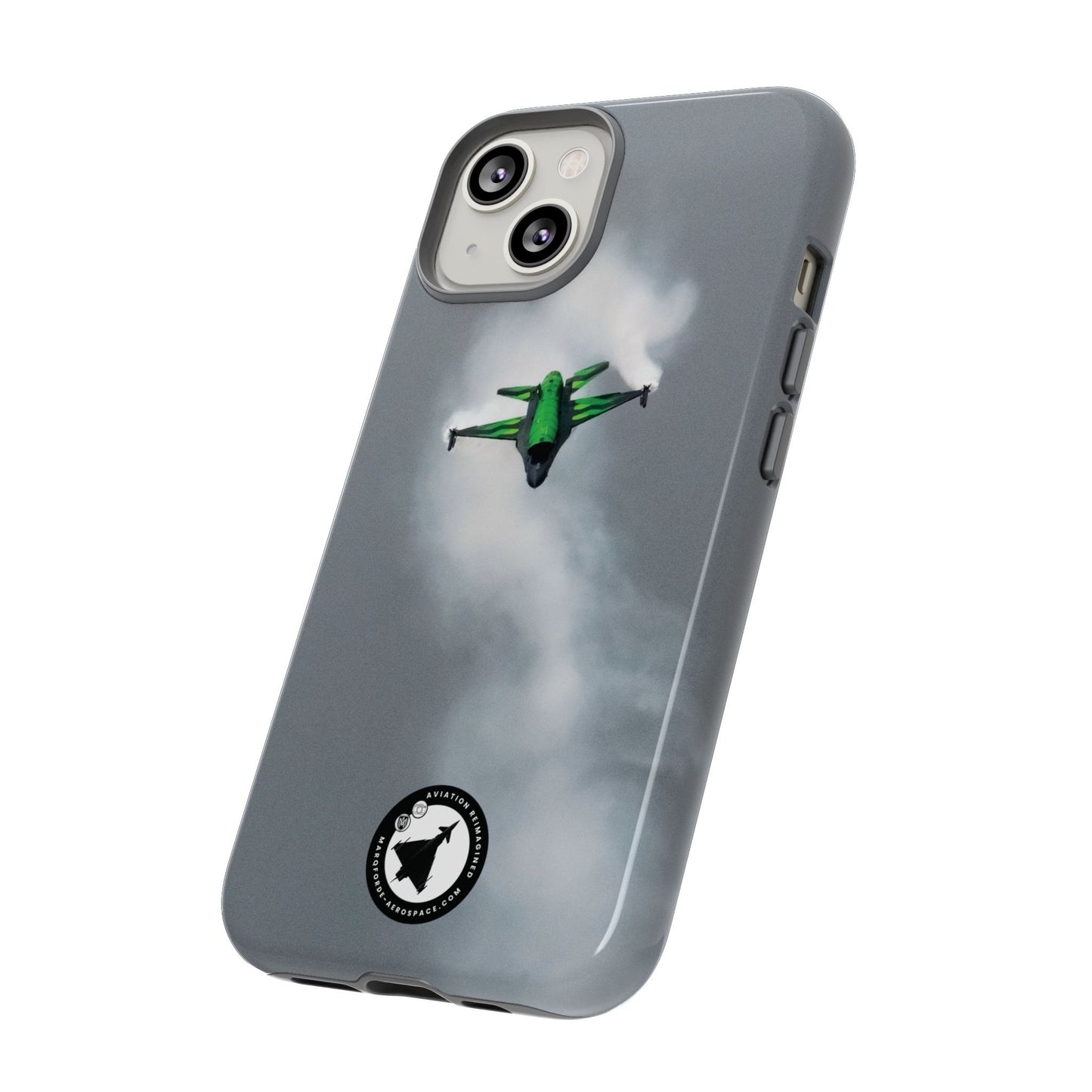 Premium Aviation iPhone Case with F-16 Viper Jet Art