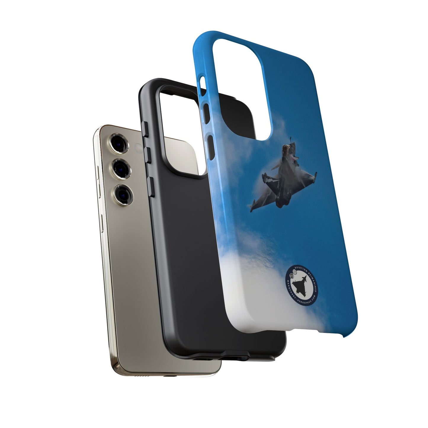Protective Samsung Case Featuring Dassault Rafale in Stunt Flight