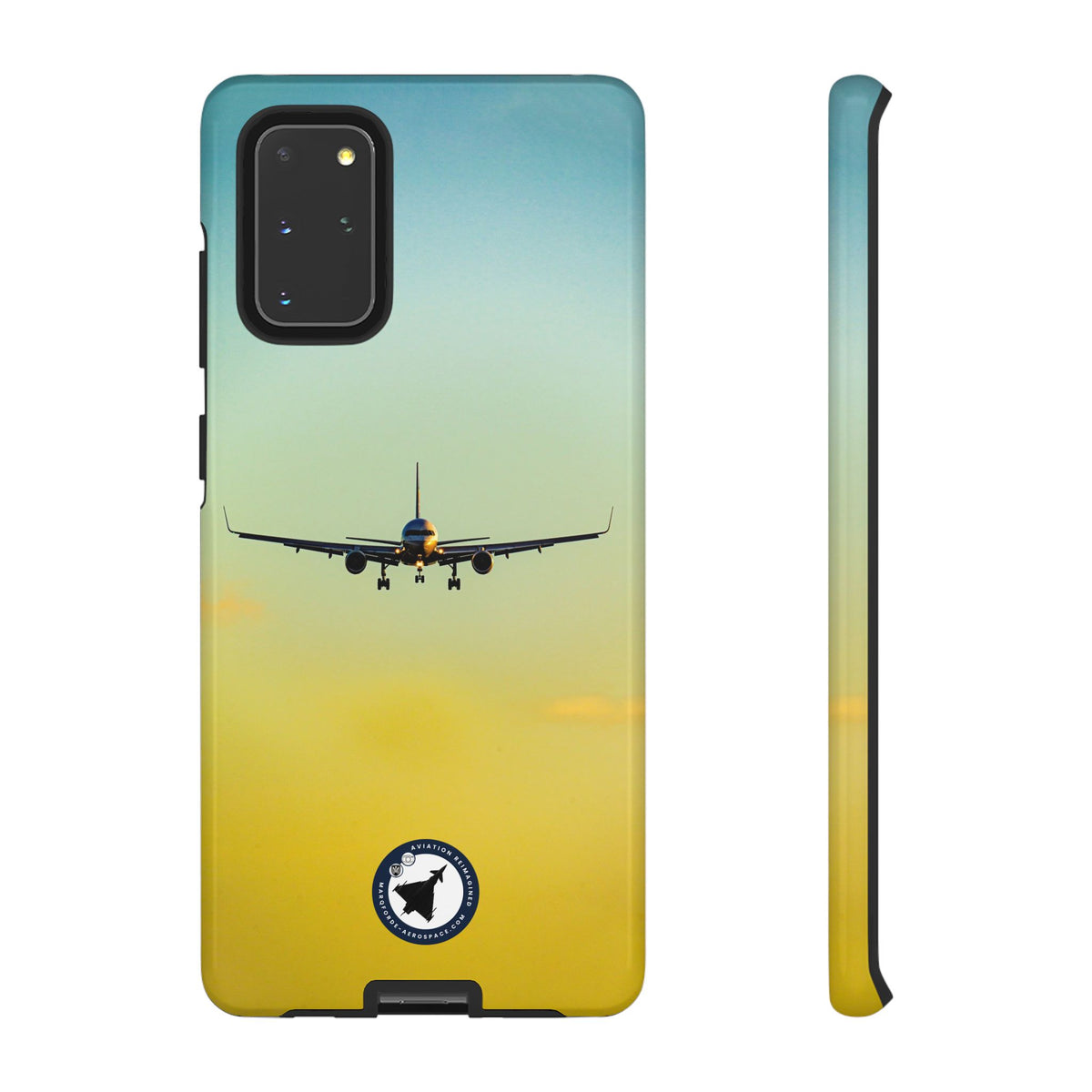 United Airlines Boeing 757 head-on on final approach aviation photo Samsung Galaxy tough phone case – view 4