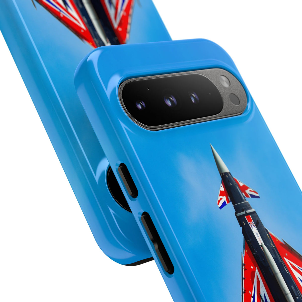 Union Flag Typhoon Blackjack climbing, seen from below aviation photo Google Pixel tough phone case – view 7