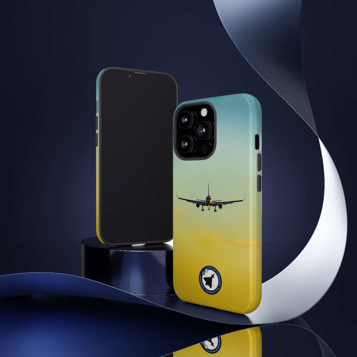 United Airlines Boeing 757 head-on on final approach aviation photo iPhone tough phone case – view 36