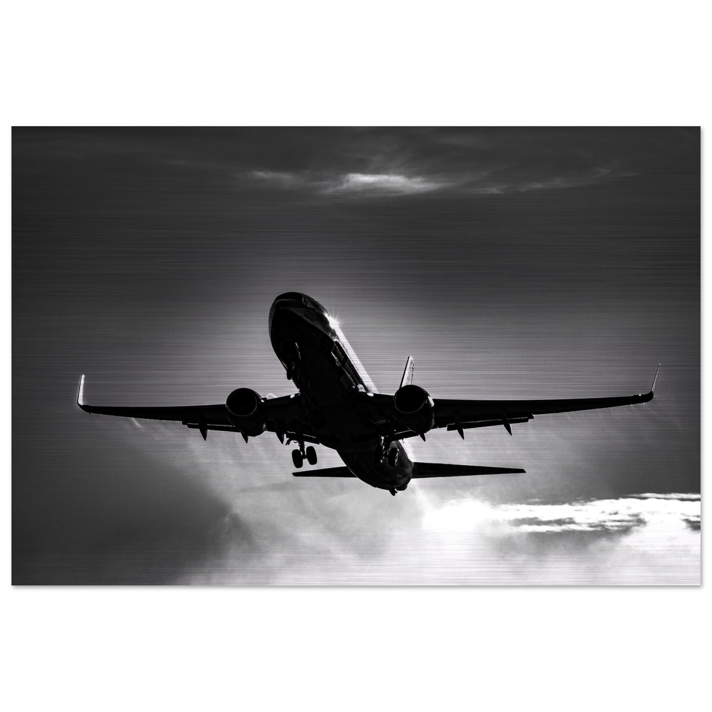 Close-Up of Jet2 Boeing 737 Misty Departure Aluminium Print – High-Quality Finish