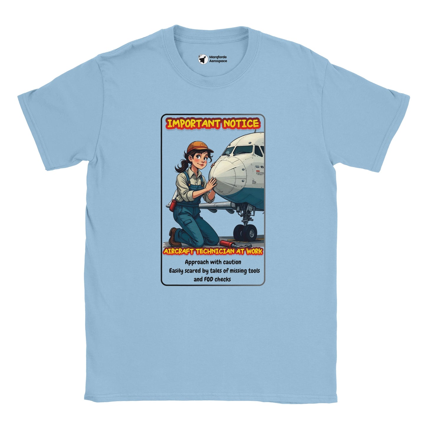 Aircraft Technician at Work Unisex T-Shirt – Comfortable Cotton Fit