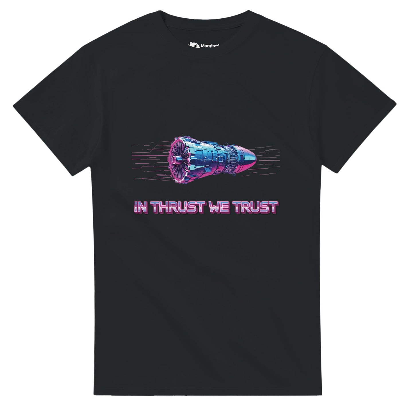 Aviation Lifestyle T-Shirt – In Thrust We Trust Vintage Design