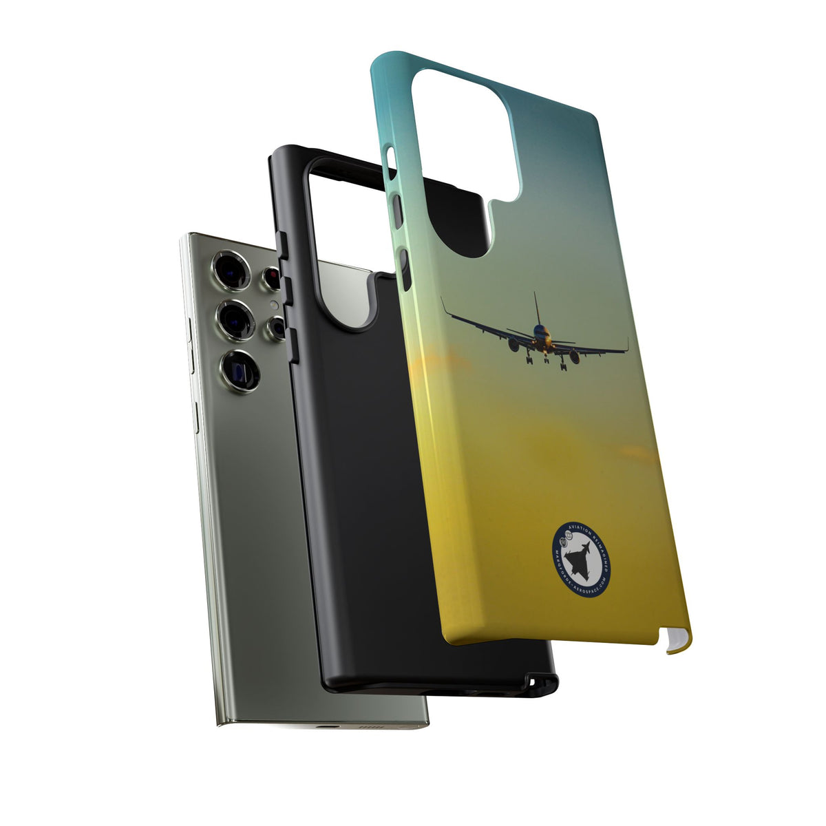 United Airlines Boeing 757 head-on on final approach aviation photo Samsung Galaxy tough phone case – view 37