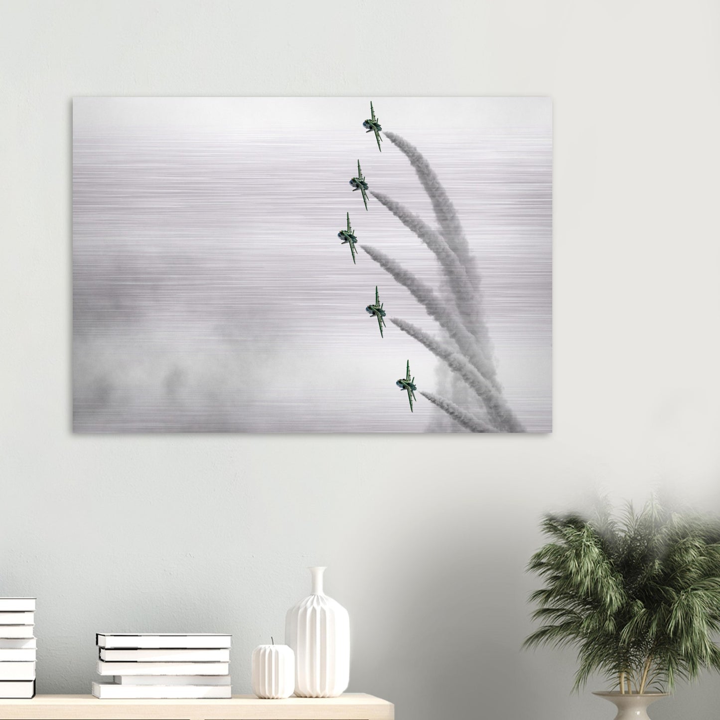 Royal Saudi Hawks Jet Print – High-Definition Metallic Aircraft Art