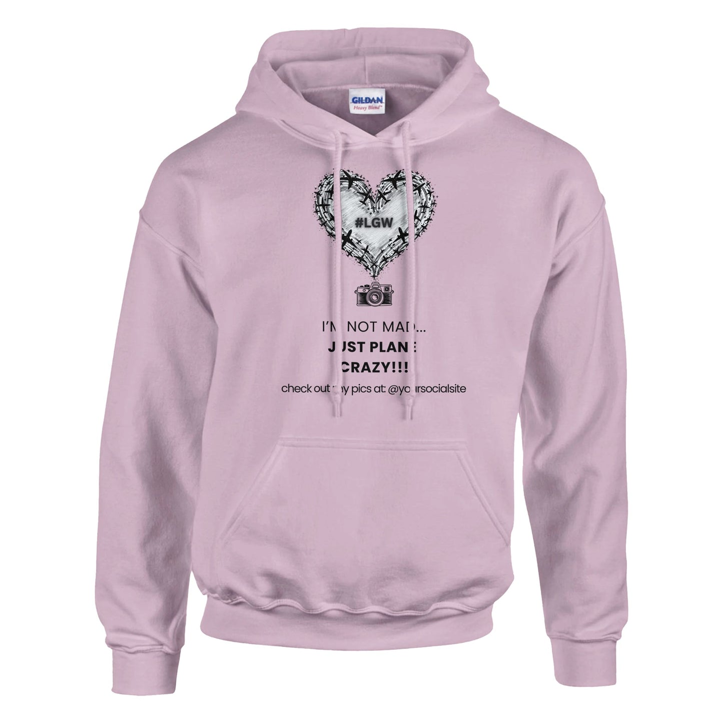 Casual Aviation Lifestyle Tee – I'm Not Mad, Just Plane Crazy! Style