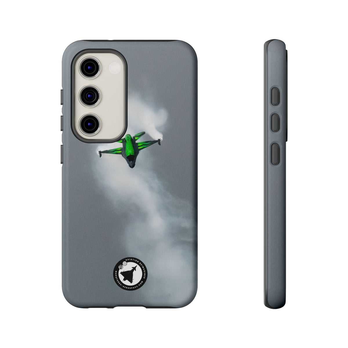 Belgian F-16 Dream Viper head-on in vapour cloud aviation photo Samsung Galaxy tough phone case – view 10