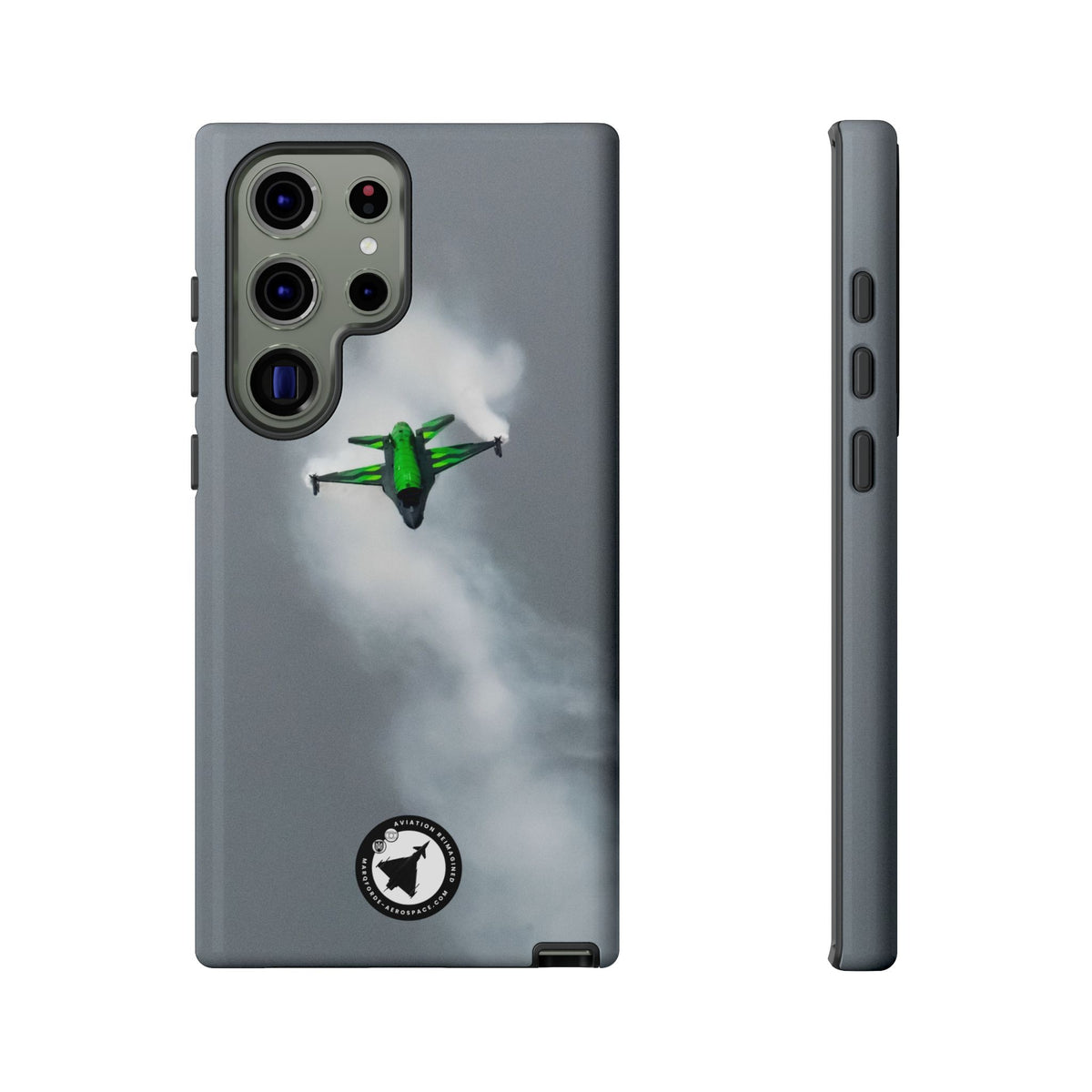 Belgian F-16 Dream Viper head-on in vapour cloud aviation photo Samsung Galaxy tough phone case – view 12