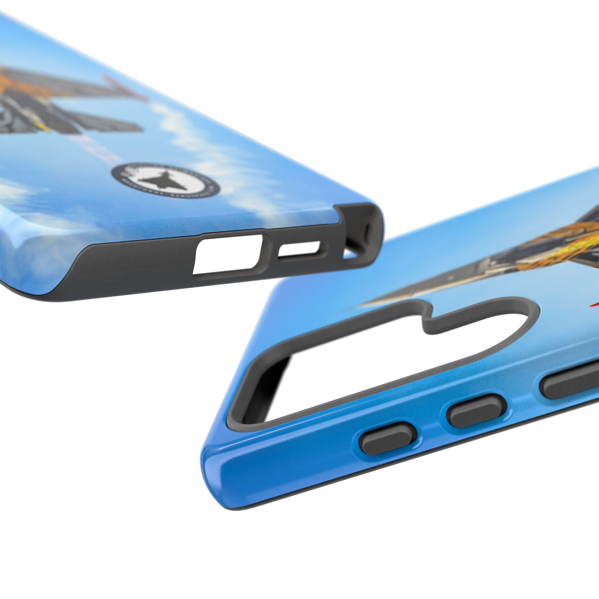 Belgian tiger-striped F-16 climbing vertically aviation photo Samsung Galaxy tough phone case – view 54