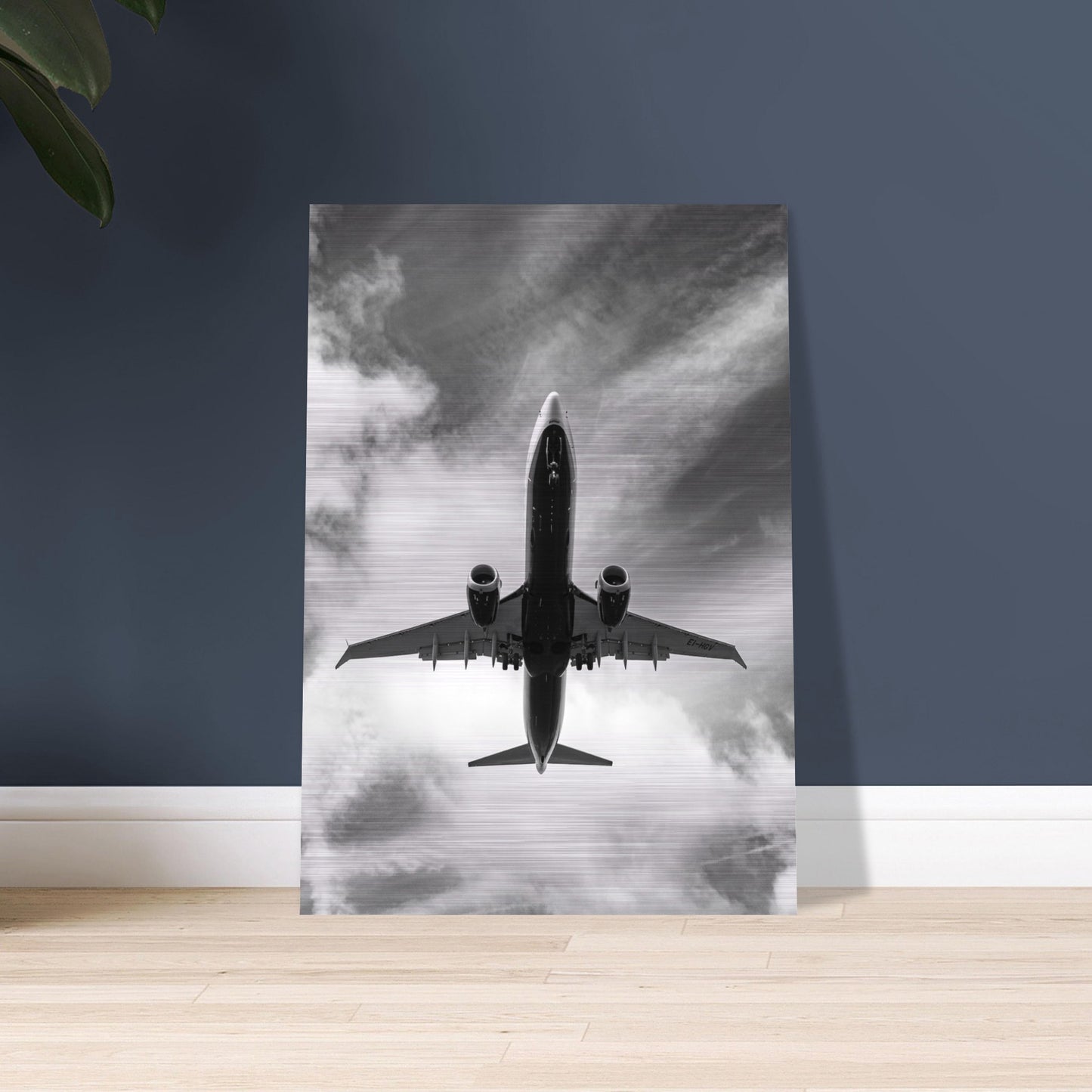 Ryanair Boeing 737 MAX Brushed Aluminum Print – Iconic Airline Display