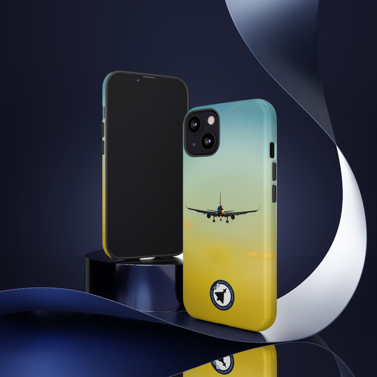 United Airlines Boeing 757 head-on on final approach aviation photo iPhone tough phone case – view 34