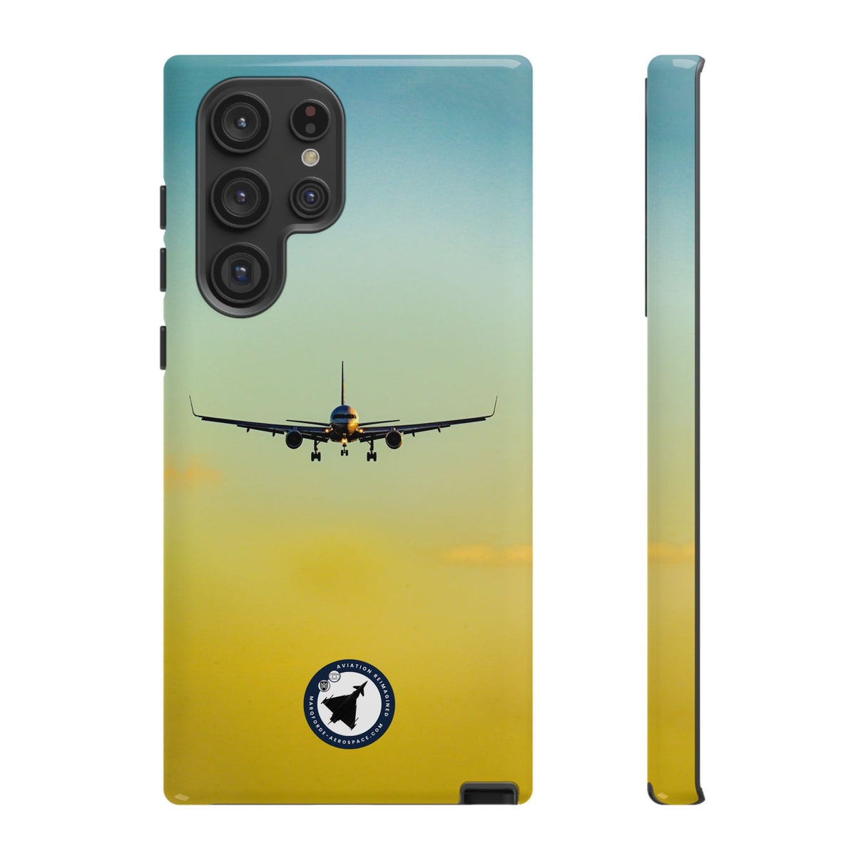 United Airlines Boeing 757 head-on on final approach aviation photo Samsung Galaxy tough phone case – view 11