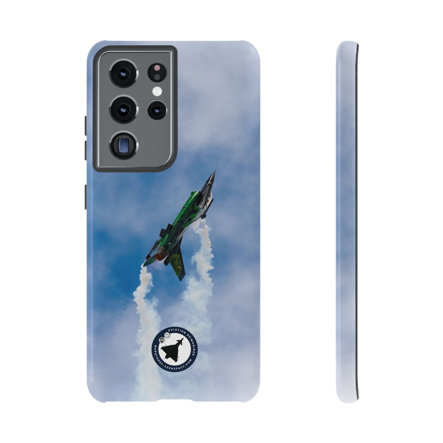 Side Angle of F-16 Viper Samsung Case – Sleek & Strong