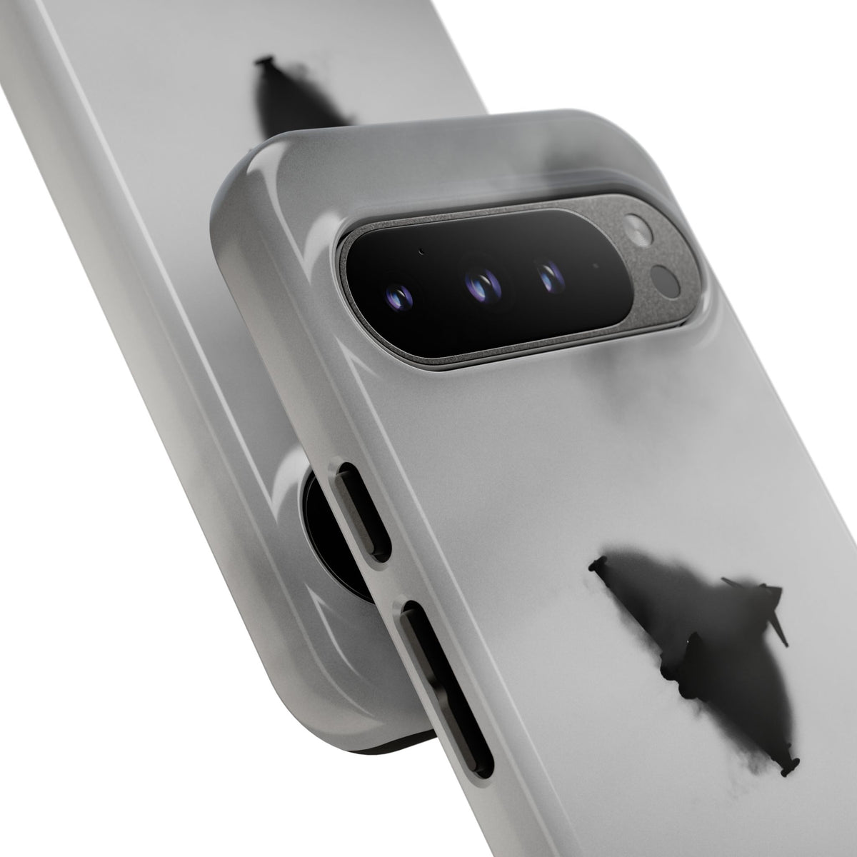 RAF Typhoon almost hidden in a cloud of vapour aviation photo Google Pixel tough phone case – view 7