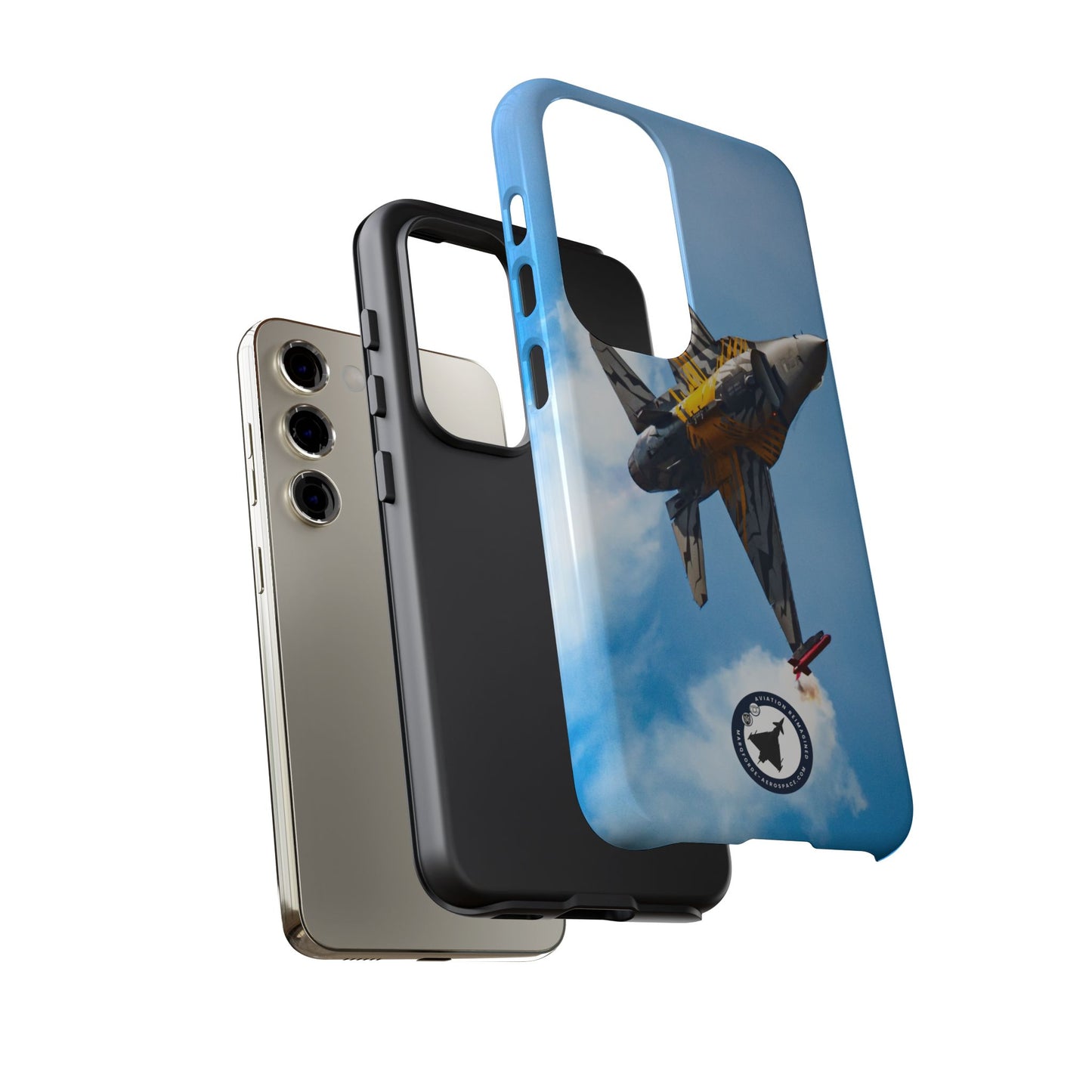 Fighter Jet Dogfight Art – Printed on Samsung Tough Case