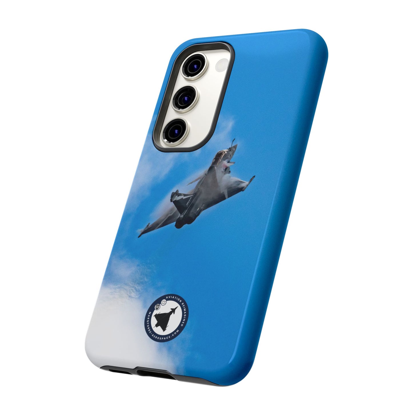 Close-Up of Dassault Rafale Samsung Case – Premium Glossy Finish