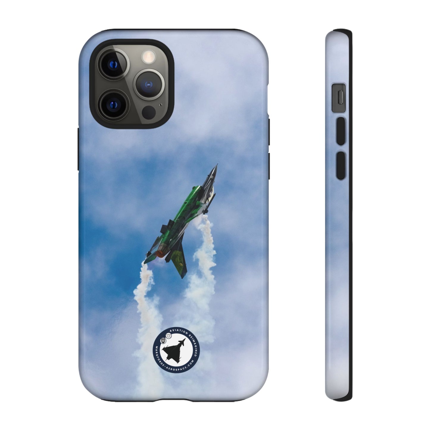 Premium Tough iPhone Case Featuring F-16 Viper V2 Jet Art