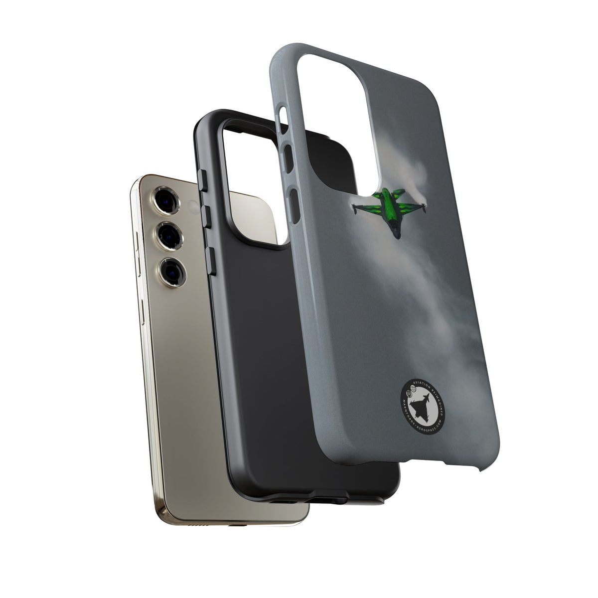 Belgian F-16 Dream Viper head-on in vapour cloud aviation photo Samsung Galaxy tough phone case – view 29
