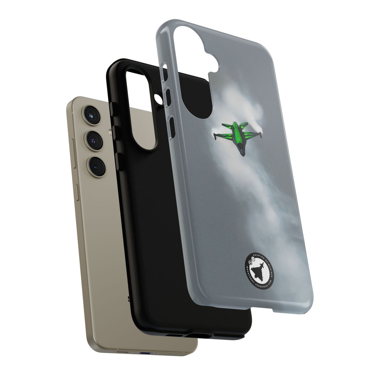 Belgian F-16 Dream Viper head-on in vapour cloud aviation photo Samsung Galaxy tough phone case – view 42