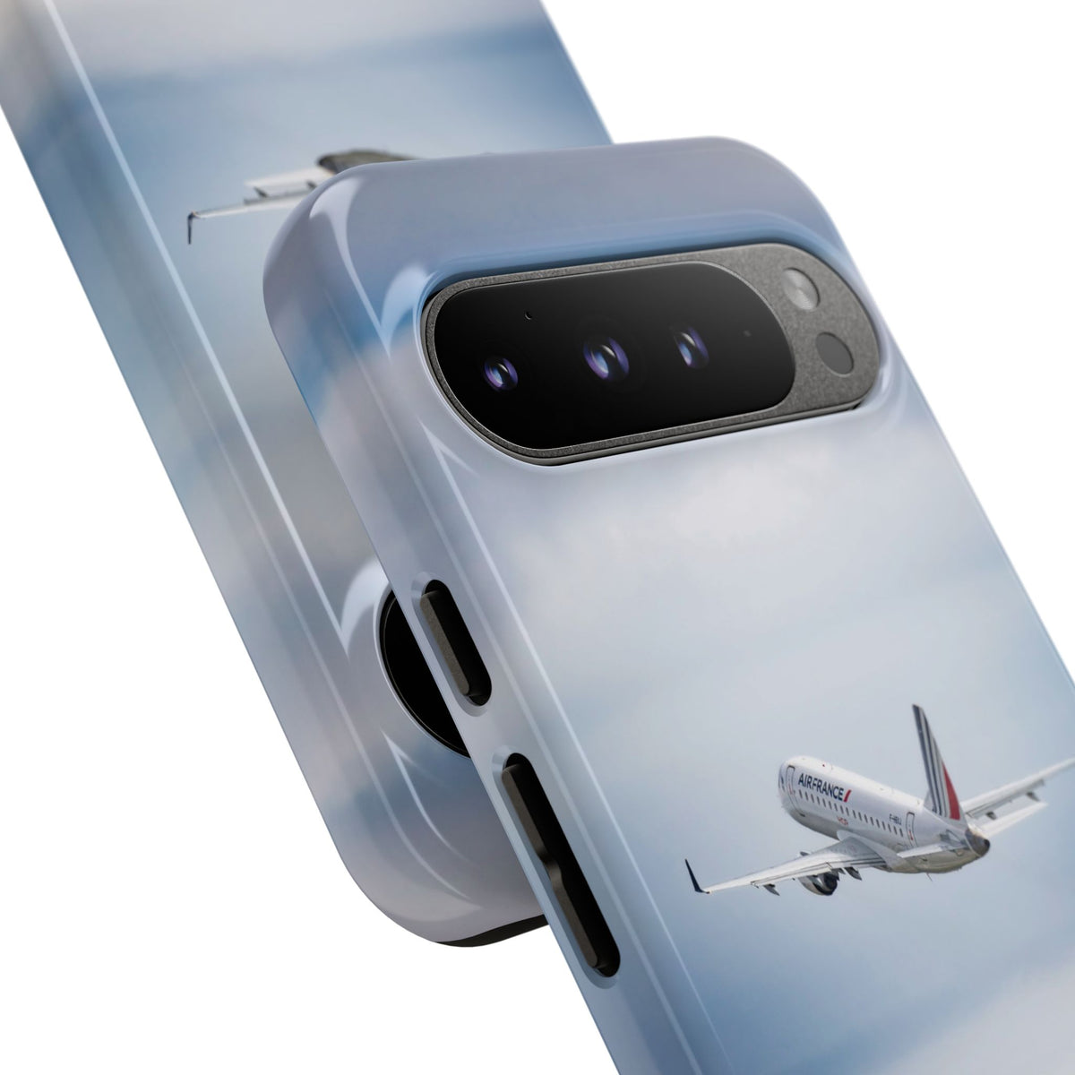 Air France Embraer E190 climbing after take-off aviation photo Google Pixel tough phone case – view 7