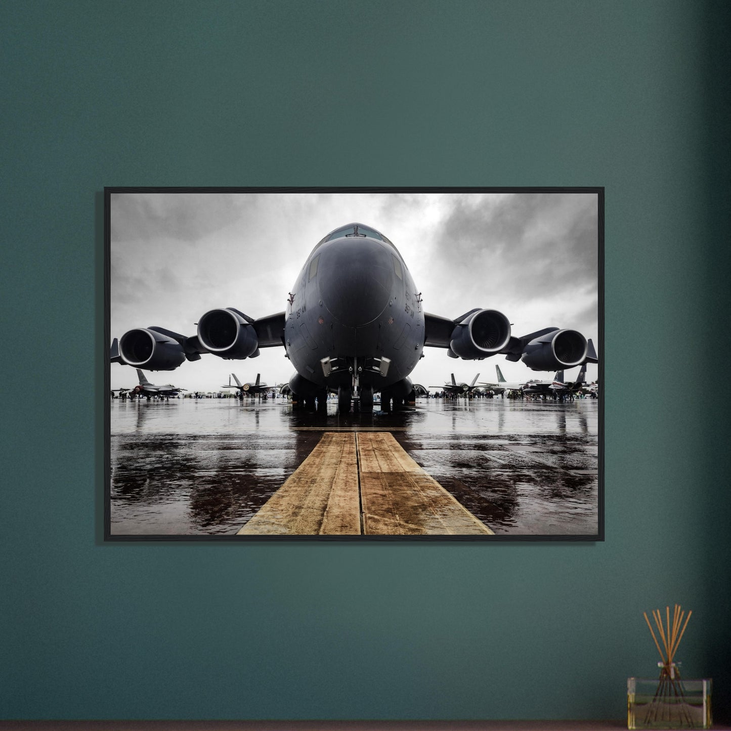US Air Force C-17 Globemaster Framed Artwork – Stylish Aviation Decor