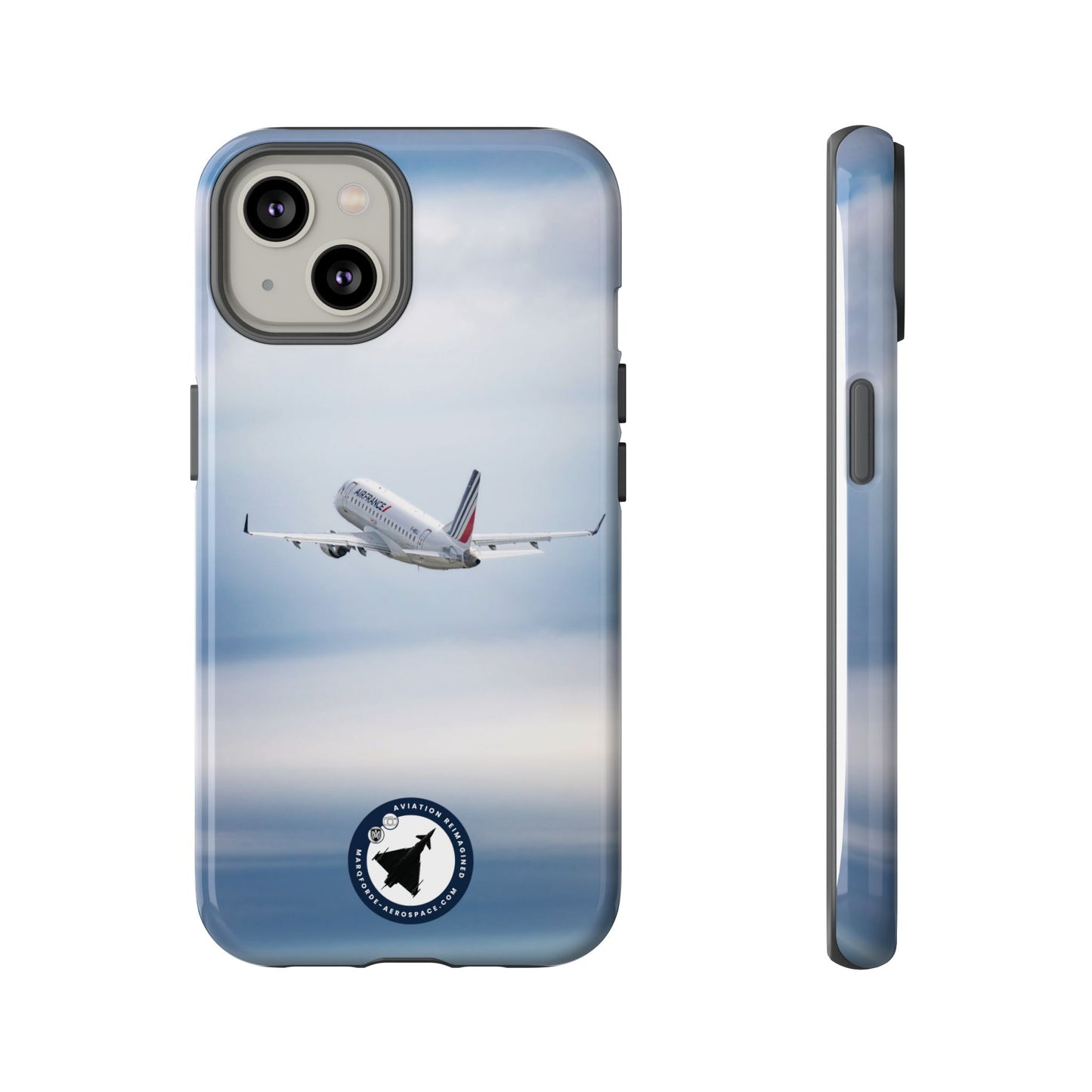 Premium Aviation iPhone Case Featuring Air France Embraer 190 Jet