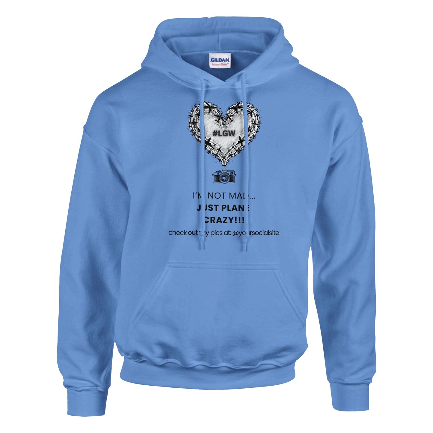 Stylish I'm Not Mad, Just Plane Crazy! Tee – Playful Aviation Fashion
