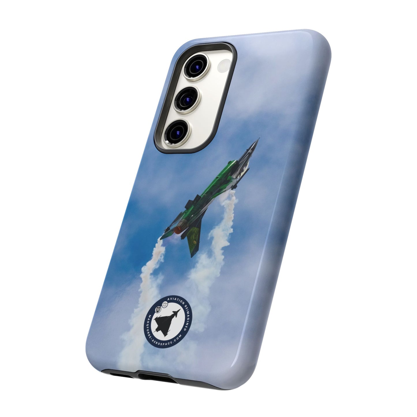 Protective Samsung Case Featuring F-16 Viper in Stunt Flight