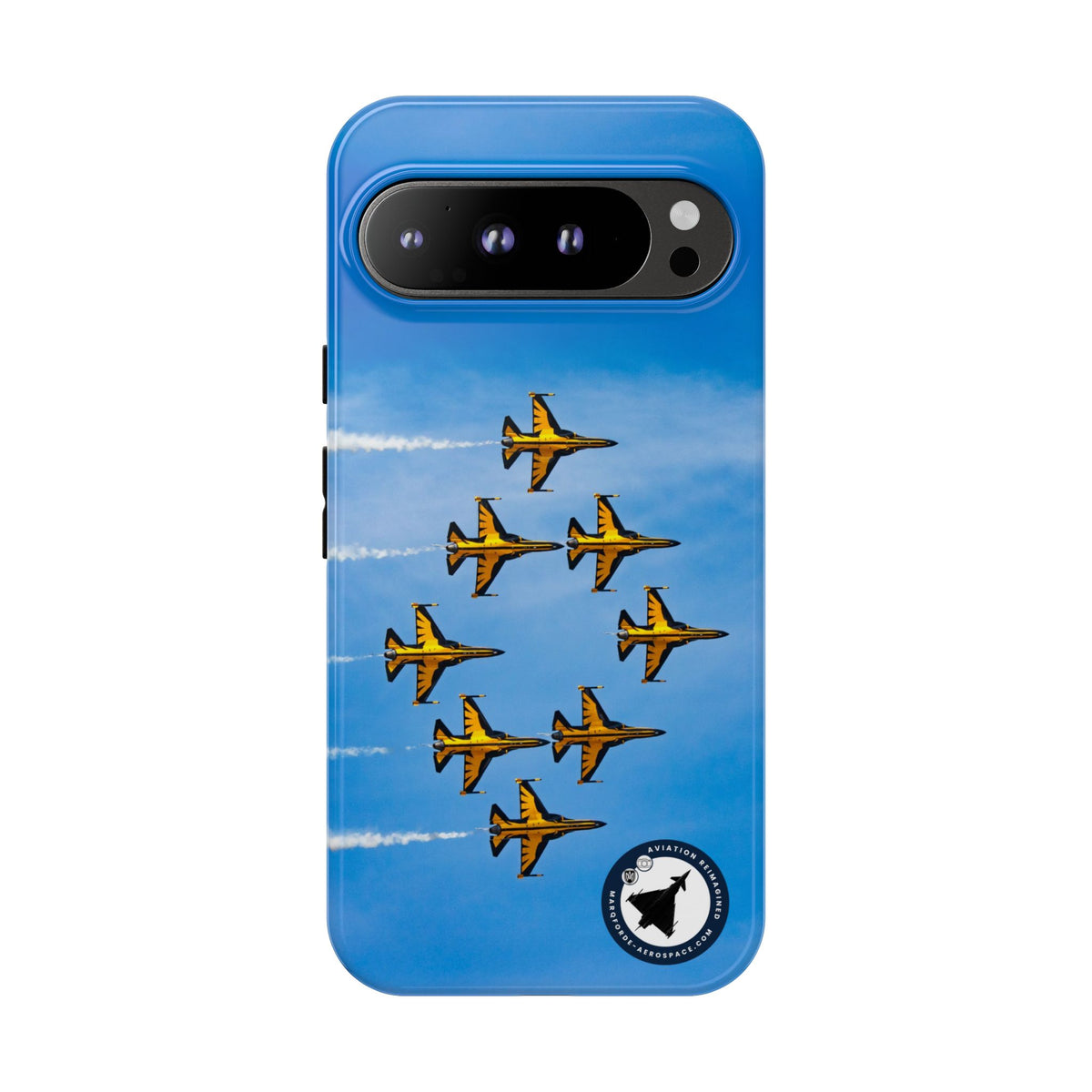 Black Eagles T-50B jets in eight-ship formation aviation photo Google Pixel tough phone case