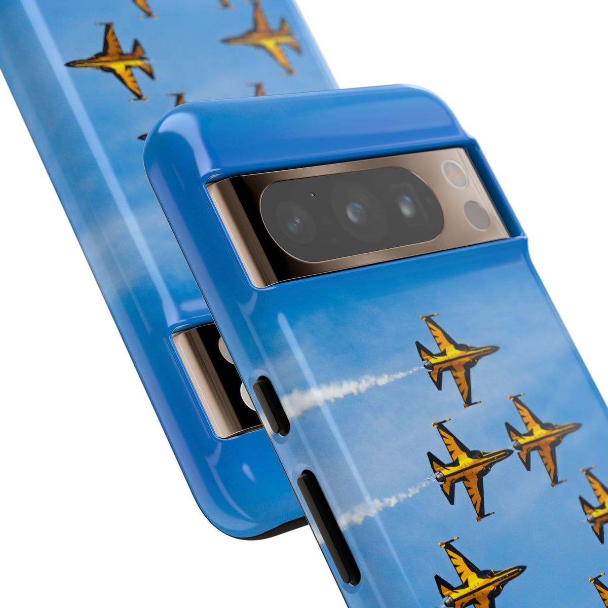 Black Eagles T-50B jets in eight-ship formation aviation photo Google Pixel tough phone case – view 14