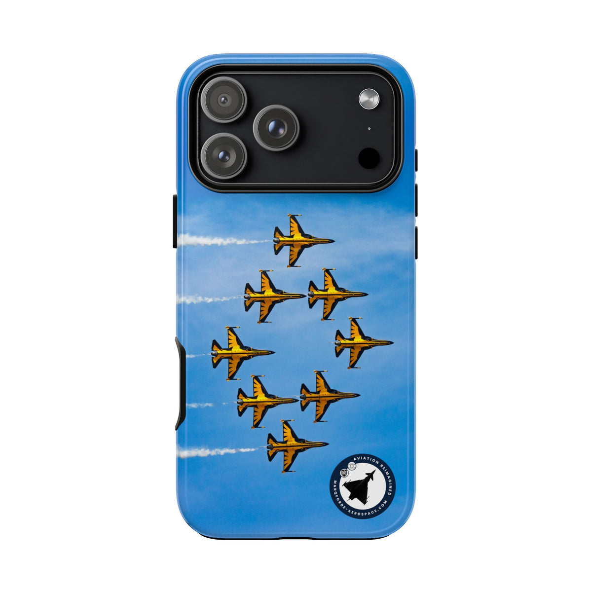 Black Eagles T-50B jets in eight-ship formation aviation photo iPhone tough phone case