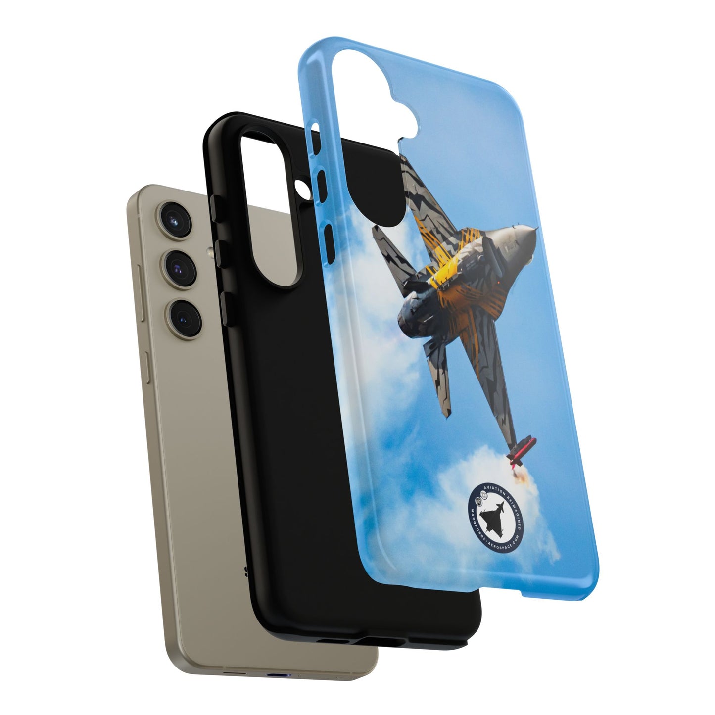 Detailed Fighter Jet Art Samsung Case – Featuring F-16 Viper