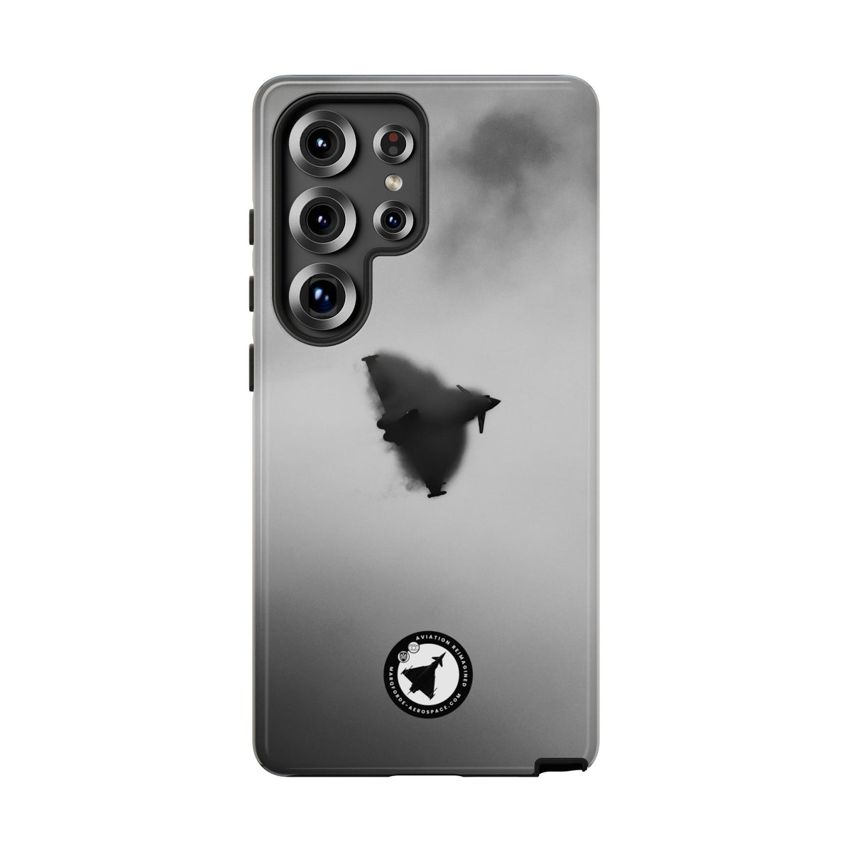RAF Typhoon almost hidden in a cloud of vapour aviation photo Samsung Galaxy tough phone case – view 20