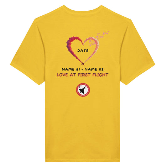 Close-Up of Married to a Pilot Checklist T-Shirt – Bold Graphic Print