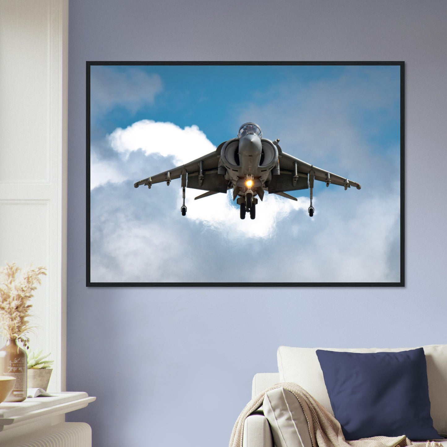 Aviation-Themed Wall Art – Spanish Navy Harrier Vertical Takeoff Jet