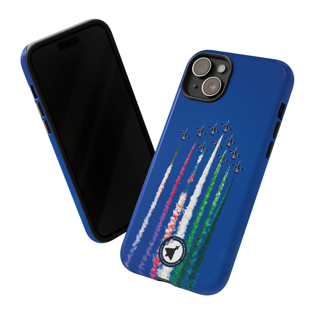 Frecce Tricolori formation trailing tricolour smoke aviation photo iPhone tough phone case – view 32