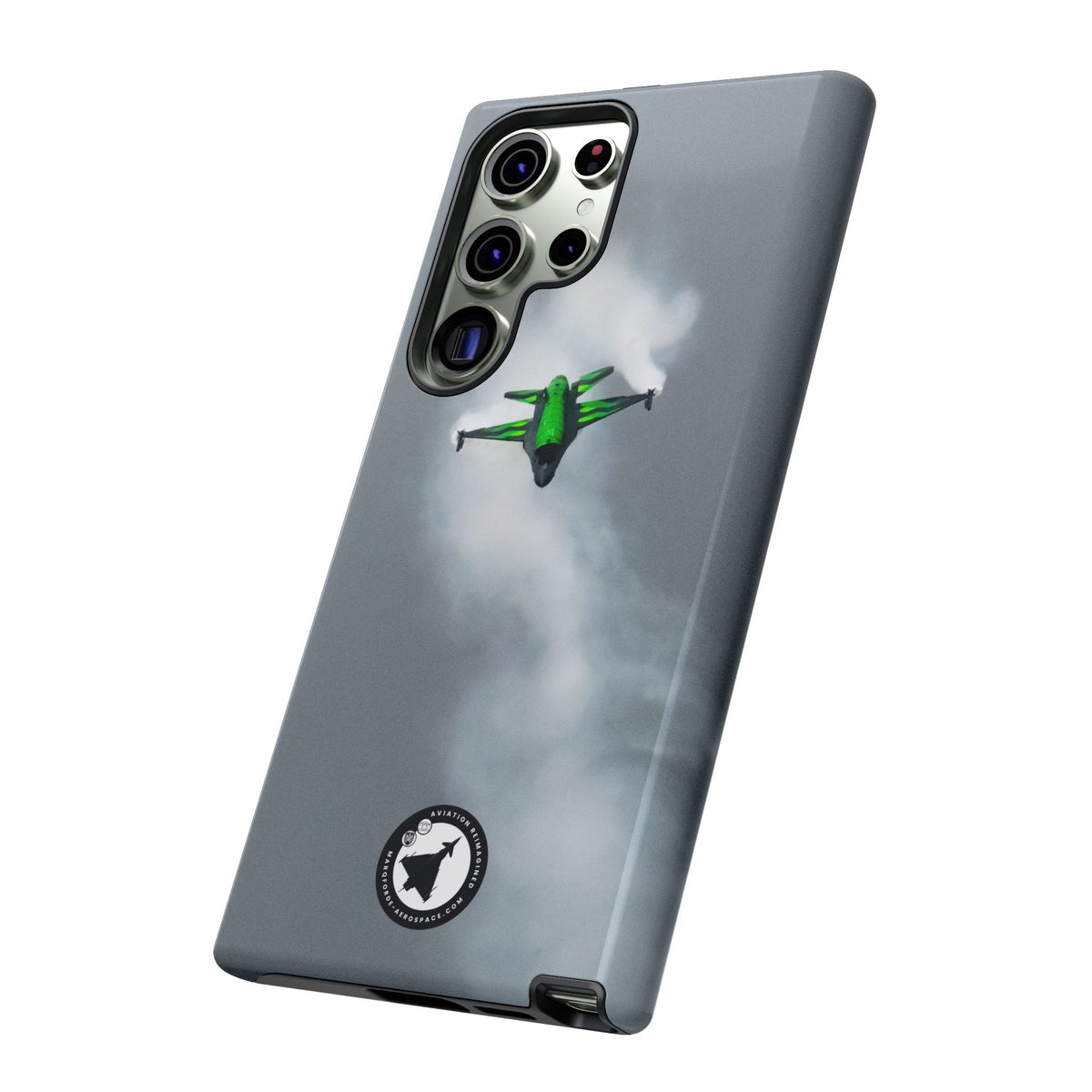 Belgian F-16 Dream Viper head-on in vapour cloud aviation photo Samsung Galaxy tough phone case – view 34