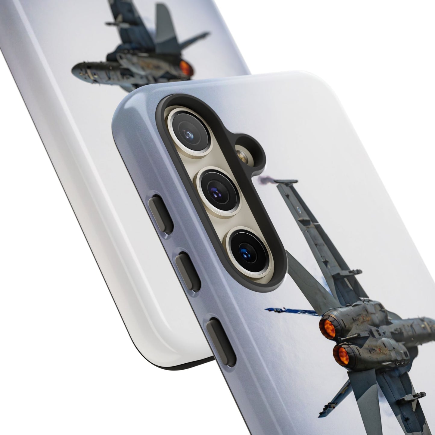 Military-Grade Samsung Cover – Featuring the Finnish F-18 Hornet Fighter Jet