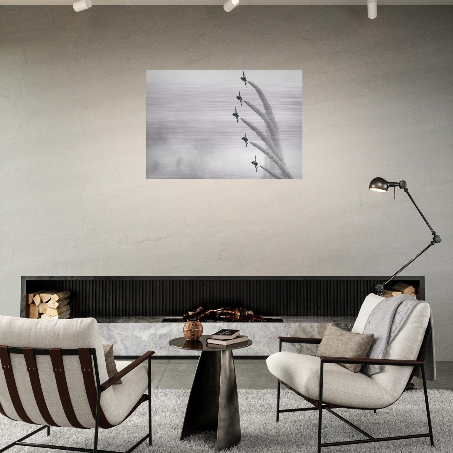 Royal Saudi Hawks Aluminum Print – Iconic Aircraft Formation Display