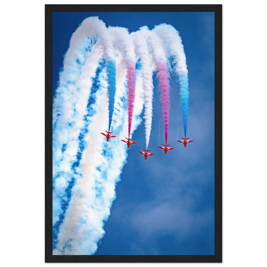 Close-Up of RAF Red Arrows Apollo Loop Print β High-Quality Framed Artwork