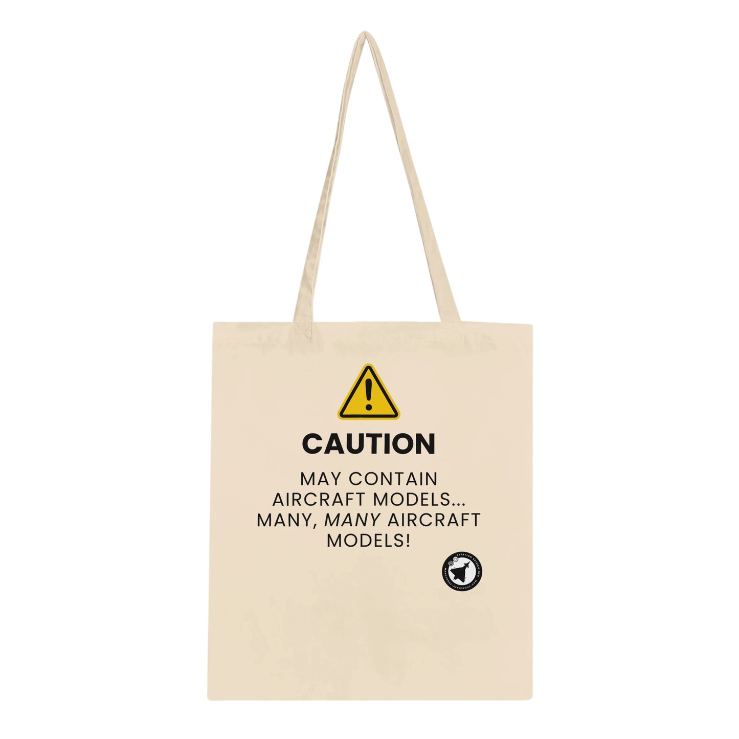 Close-Up of May Contain Aircraft Models Tote Bag – Aviation Style