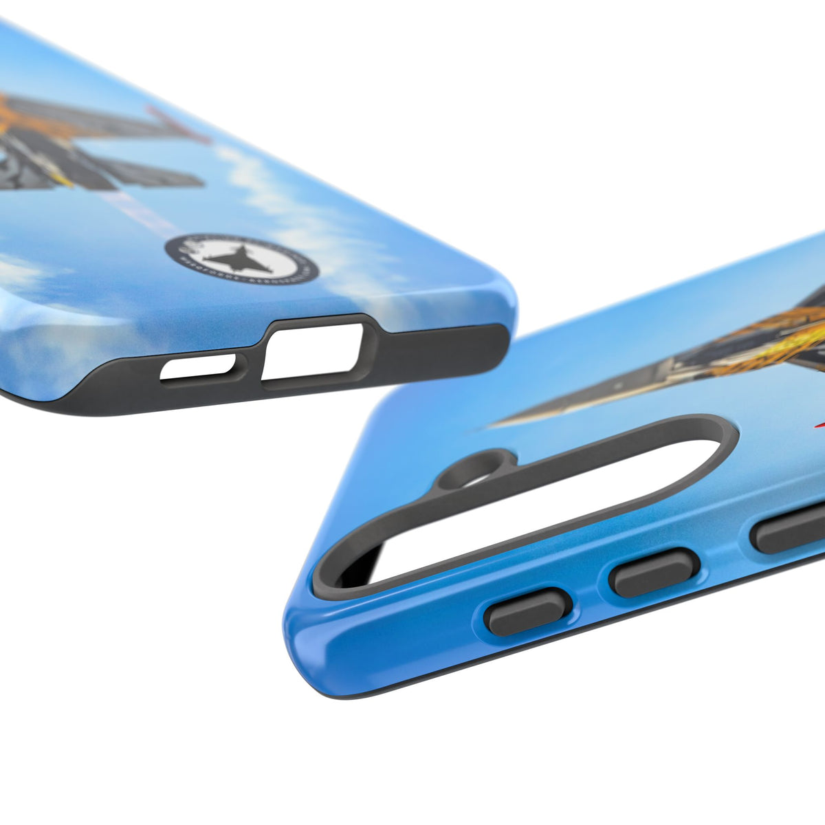 Belgian tiger-striped F-16 climbing vertically aviation photo Samsung Galaxy tough phone case – view 51