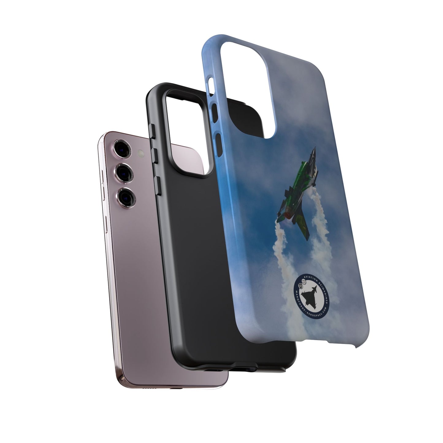 Aviation Samsung Case Featuring F-16 Viper Jet in Motion