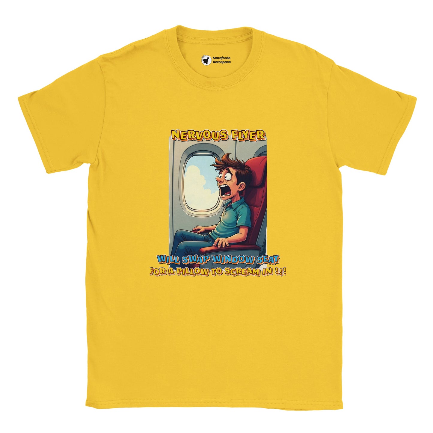 Comfortable Nervous Flyer Checklist Tee – Ideal for Airplane Passengers