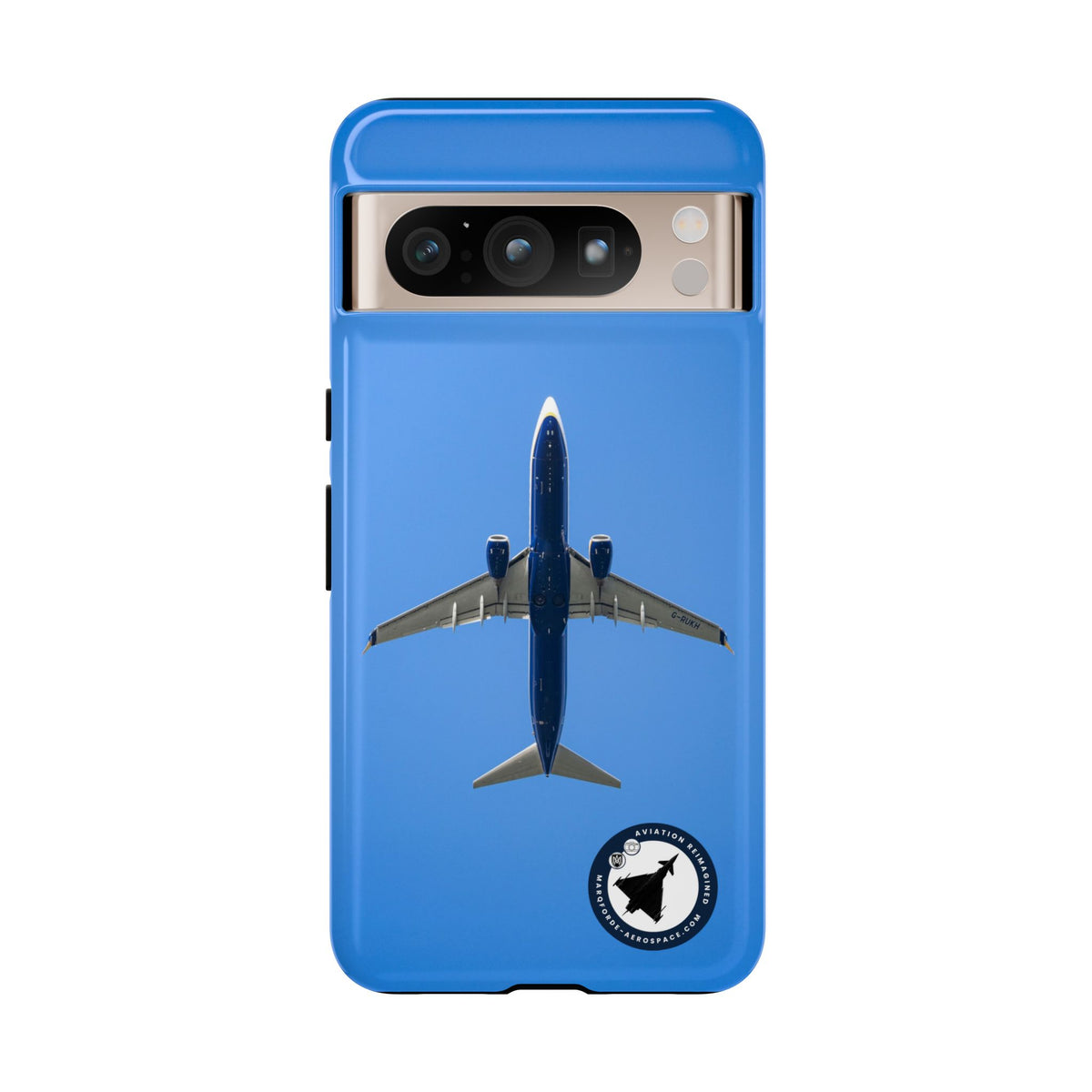 Ryanair Boeing 737-800 underside, directly overhead aviation photo Google Pixel tough phone case – view 3