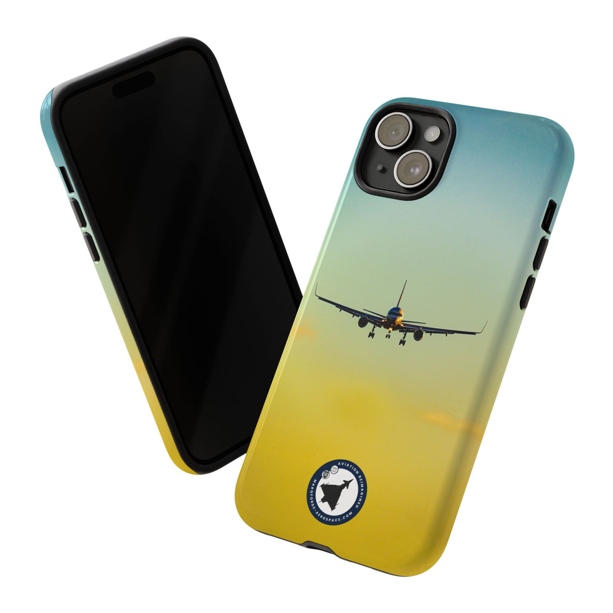United Airlines Boeing 757 head-on on final approach aviation photo iPhone tough phone case – view 52