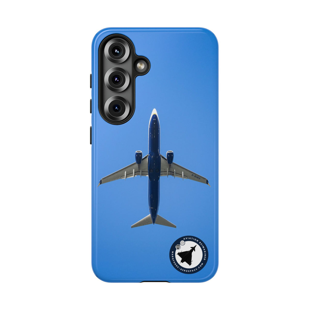 Ryanair Boeing 737-800 underside, directly overhead aviation photo Samsung Galaxy tough phone case – view 18