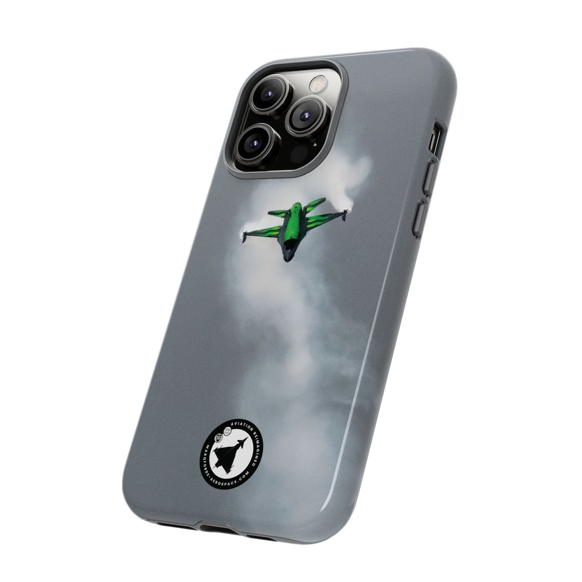 Belgian F-16 Dream Viper head-on in vapour cloud aviation photo iPhone tough phone case – view 29
